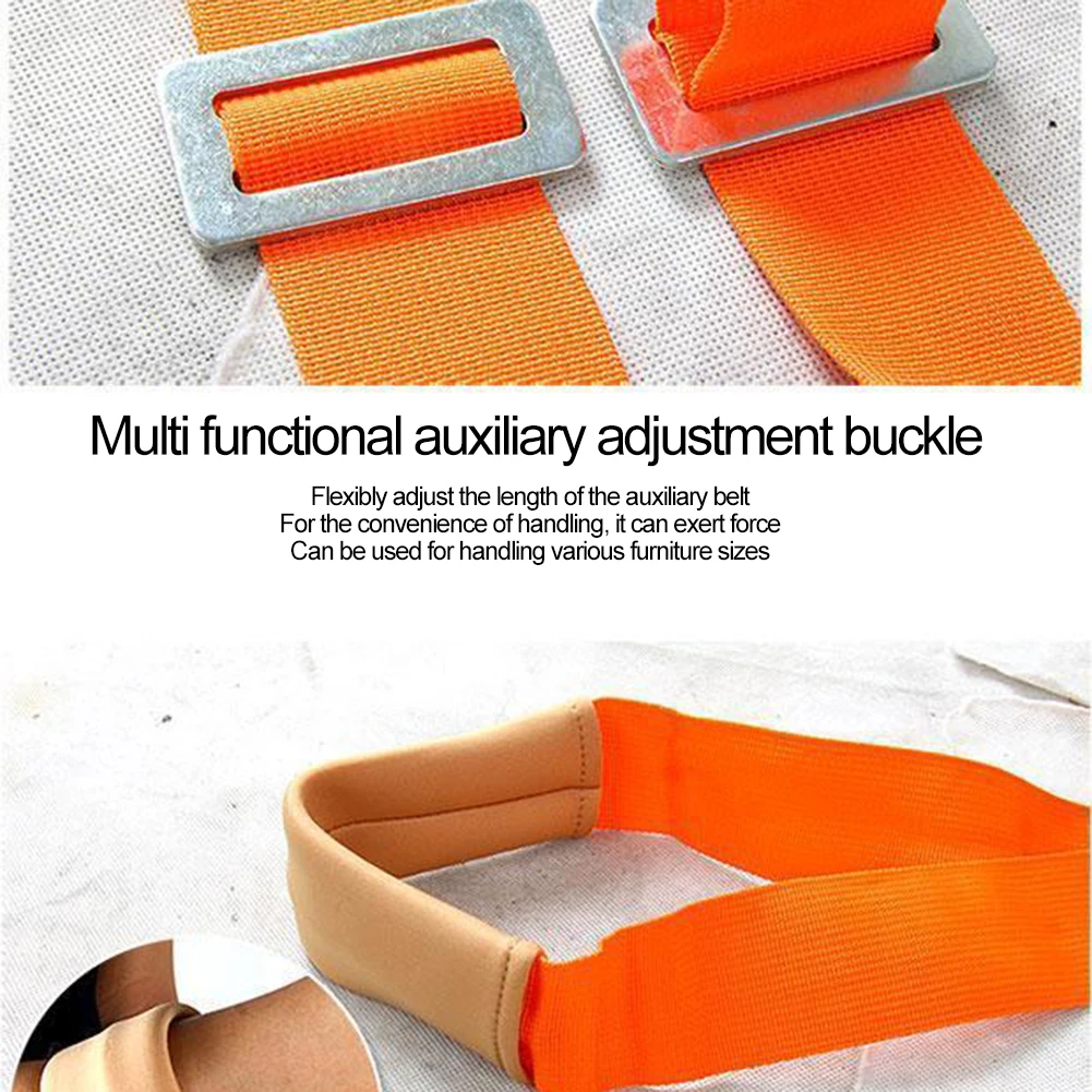 Mobiliário Heavy Duty Correias de Transporte, Labor-Saving, Moving Belt, Lifting Rope, Moving, Shoulder, Back