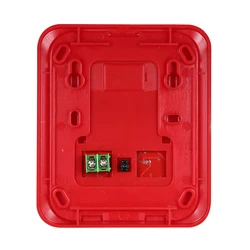 Fire Alarm Warning Strobe Siren Horn Sound & Strobe Alert Security System for Home Office Hotel Restaurant