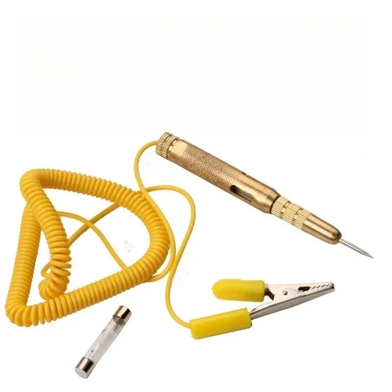 

Car Vehicle Circuit Tester Light Bulb for 1PCS Auto Voltage Test Pen Pencil DC 6V 12V 24V Yellow Diagnostic Tools