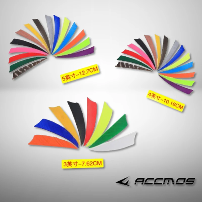 

50pcs Arrow Feather 3/4/5 inch Turkey Feather Right Wing Archery Hunting Arrow Fletching Shield Plume Vane Accessories