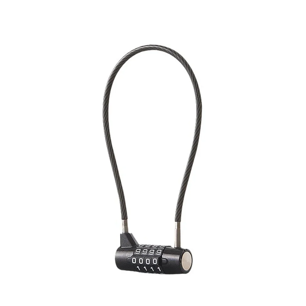 

Zinc Alloy Password Lock with Steel Cable for Cabinets Refrigerators and Gardens Keyless Convenience and Security