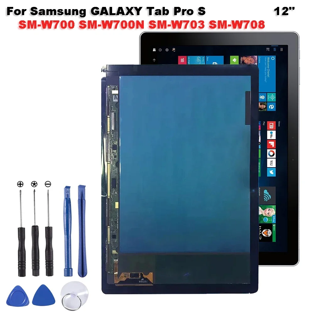 

Новинка для Samsung GALAXY Tab Pro S SM-W700 SM-W700N SM-W703 W700 W700N W703 W708 12 "ЖК-дисплей с сенсорным экраном Digitiz