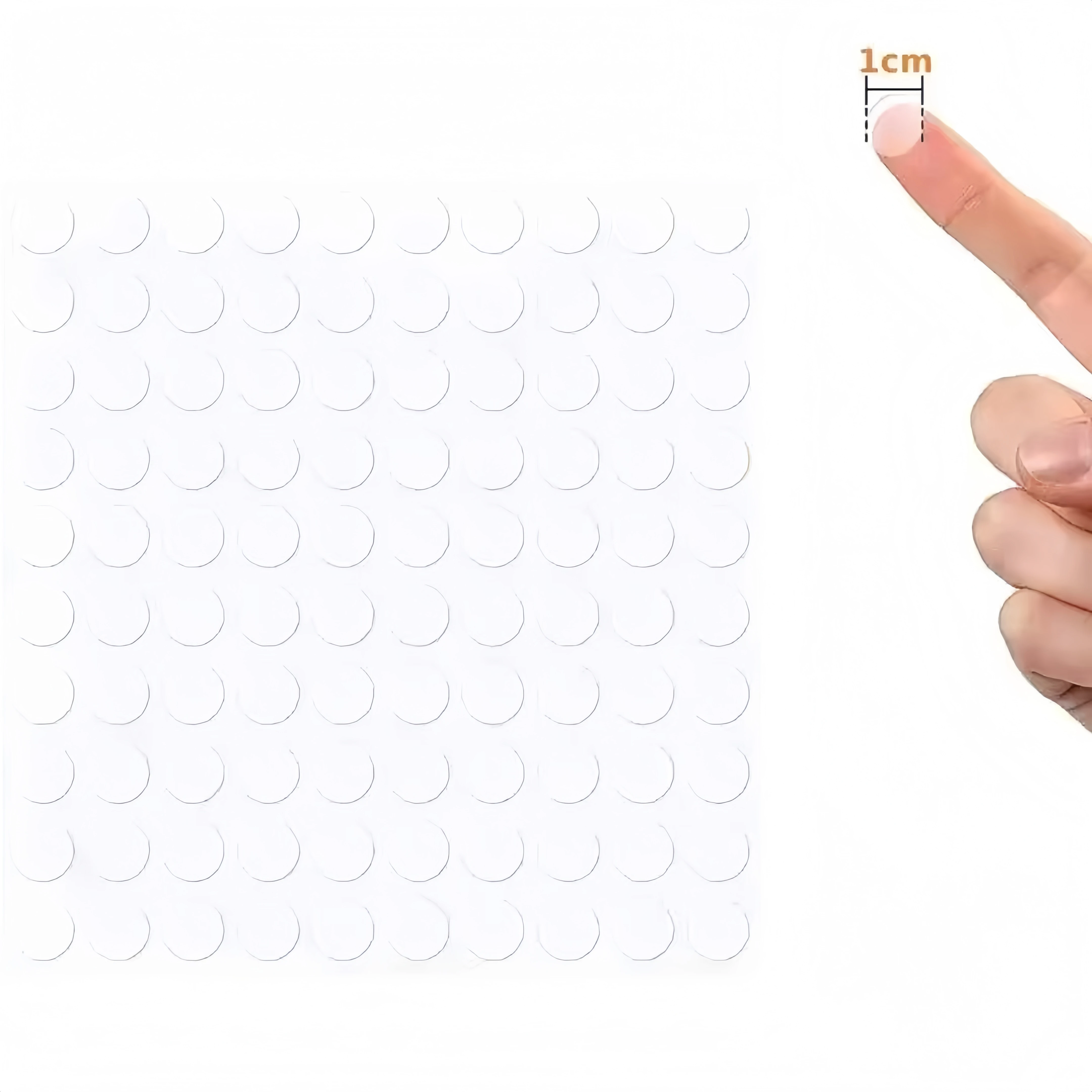 140 Stück/280 Stück/350 Stück transparentes rundes 1 cm doppelseitiges Klebeband, spurlos und abnehmbar, rundes doppelseitiges Klebeband, geeignet für Heimwerkerarbeiten, Fotowandbefestigung, kleines Gegenstände, praktisch für den täglichen Gebrauch