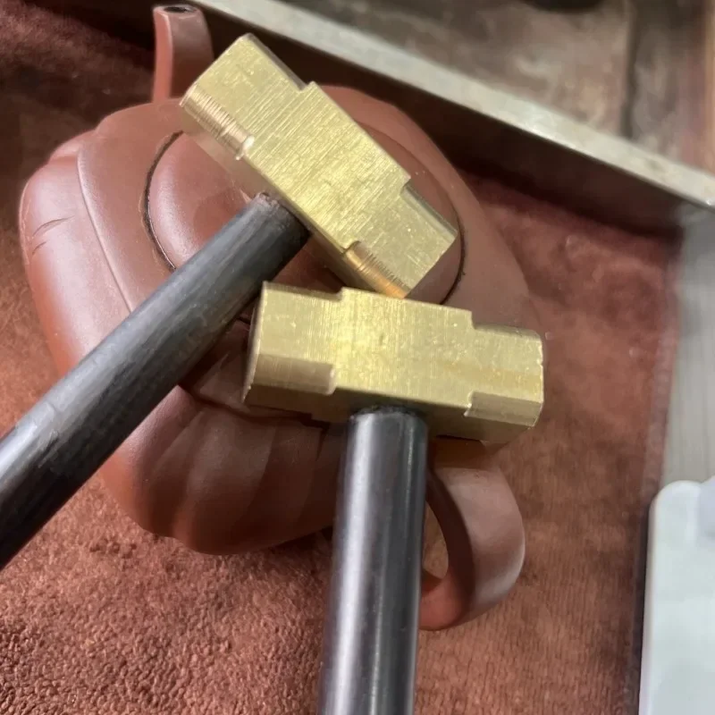 Pure Copper Creative Small Hammer Tap Walnut Mini Hammer Professional Quadrate Portable Hardware Tool Household Repair Hand Tool
