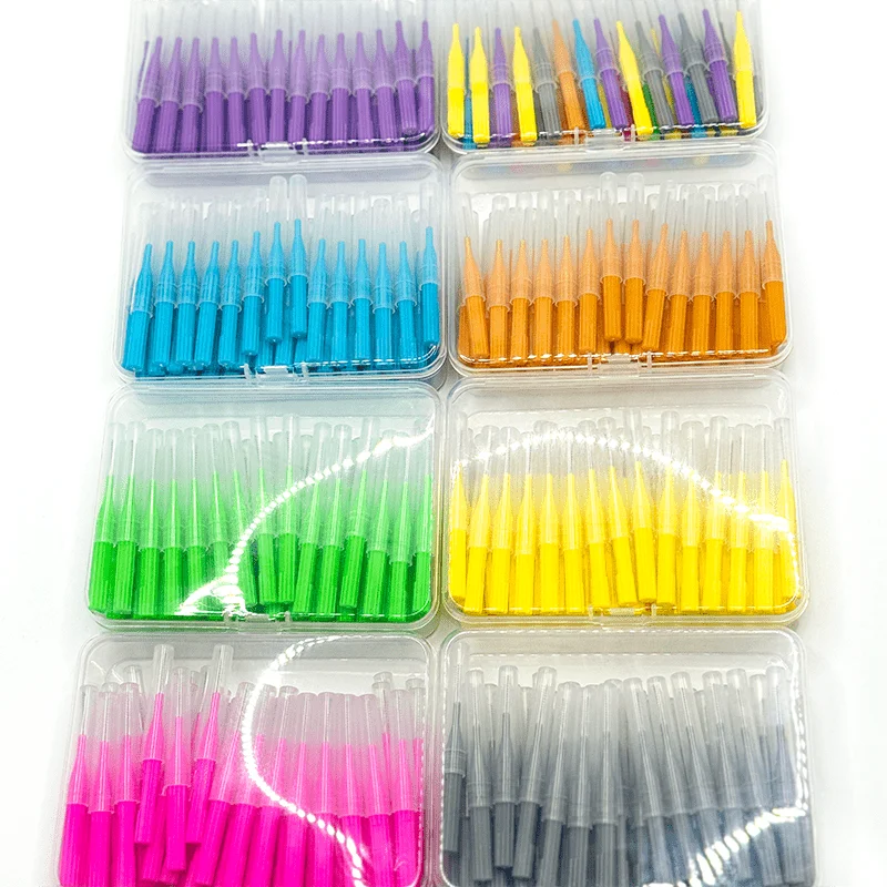 

2026 New 55Pcs Toothbrush Dental Brush Tooth Brush Dental Laboratory Material Inter Teeth Oral Care Orthodontic Tooth
