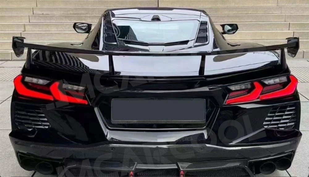 

Car Rear Spoiler Trunk Wing Body Kits For Chevrolet Corvette C8 2020 2021