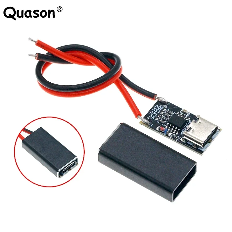Плата-приманка PD/QC, модуль повышения быстрой зарядки через USB, модуль замены источника питания Type-c PD3.0/2.0 PPS/QC4 + QC3.0/2.0 FCP AFC