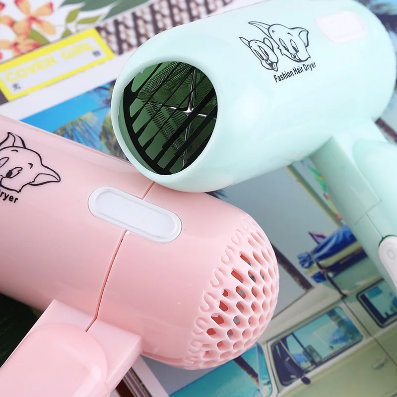 ファッションミニ折りたたみヘアドライヤー 400 ワット低電力放射線