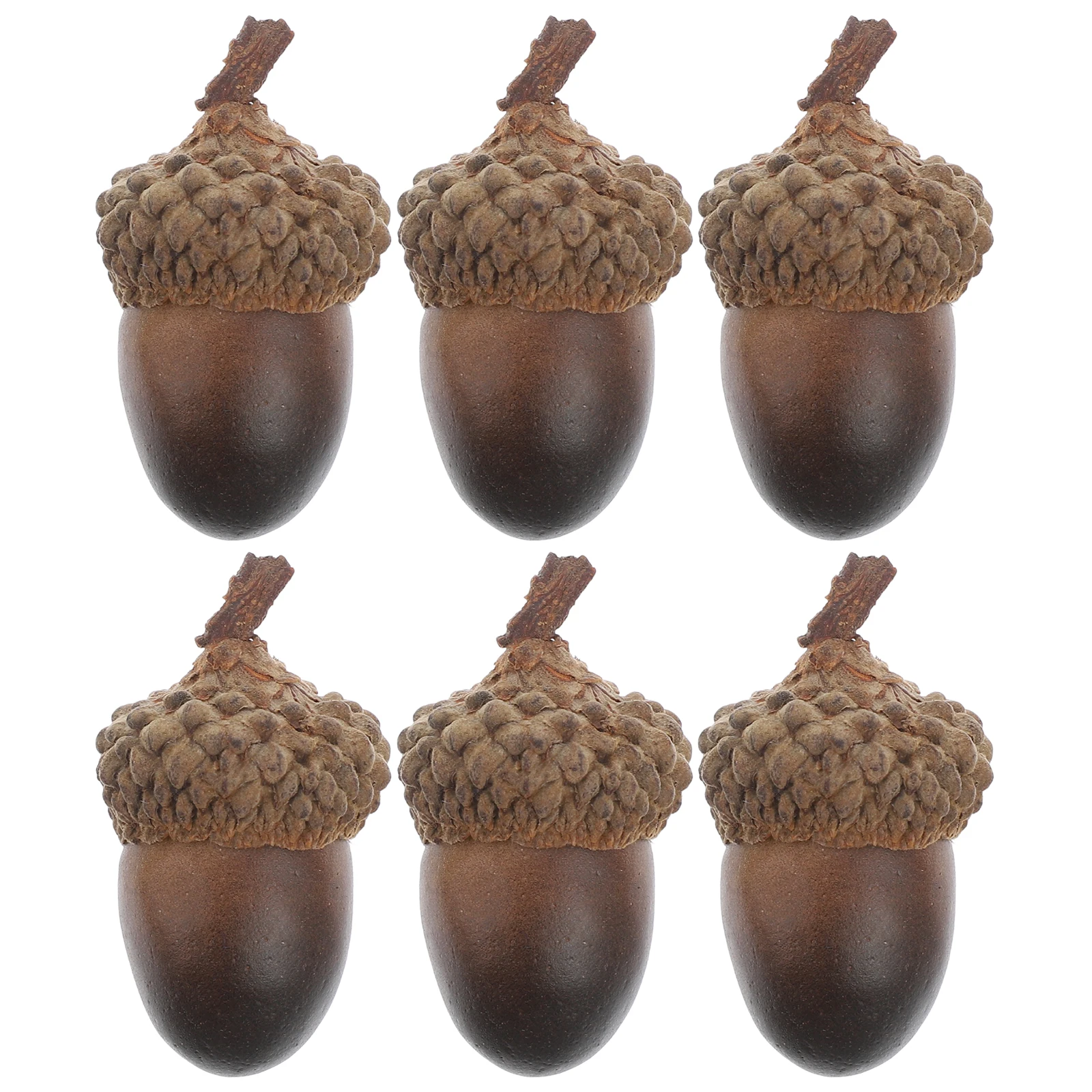 

60Pcs Artificial Acorn Decor Set Realistic Fake Nuts for Christmas Festival Wedding Party Home Office Table Centerpiece Decor