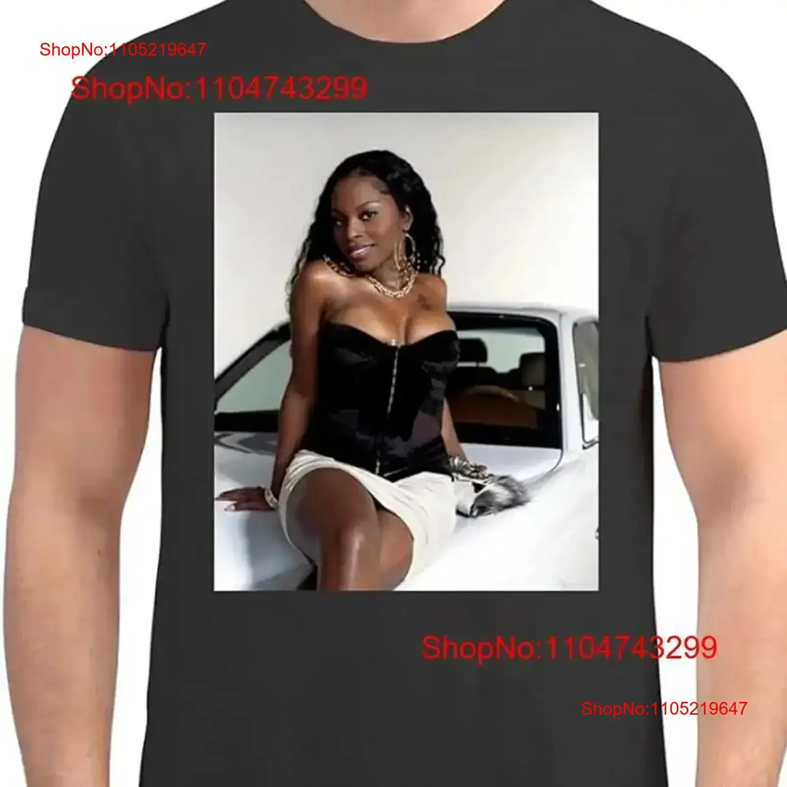 Foxy Brown rapper poster black T shirt All sizes S 5XL 1F1524 vintage Washed Top For Everyday Wear Versatile Stretched homme