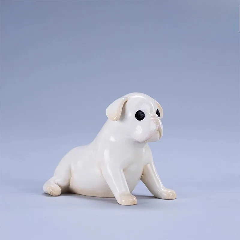 재고 있음 1/6 스케일 레진 귀여운 강아지 애완견 동물 모델 12인치 액션 피규어용 데스크탑 장식 소품