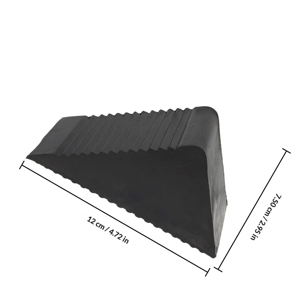 Portable Rubber Wheel Chock Compact Lightweight Vehicle Tire Stopper Small Car Wheel Anti-Slip Block Tire Stop - view 6
