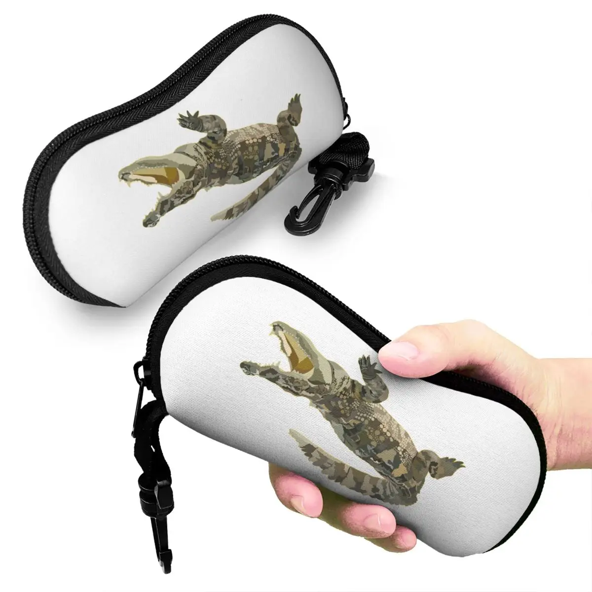 

C Is For Crocodile Shell Glasses Case Protective Sunglasses Box Women Men Soft Eyeglass Bag Pouch