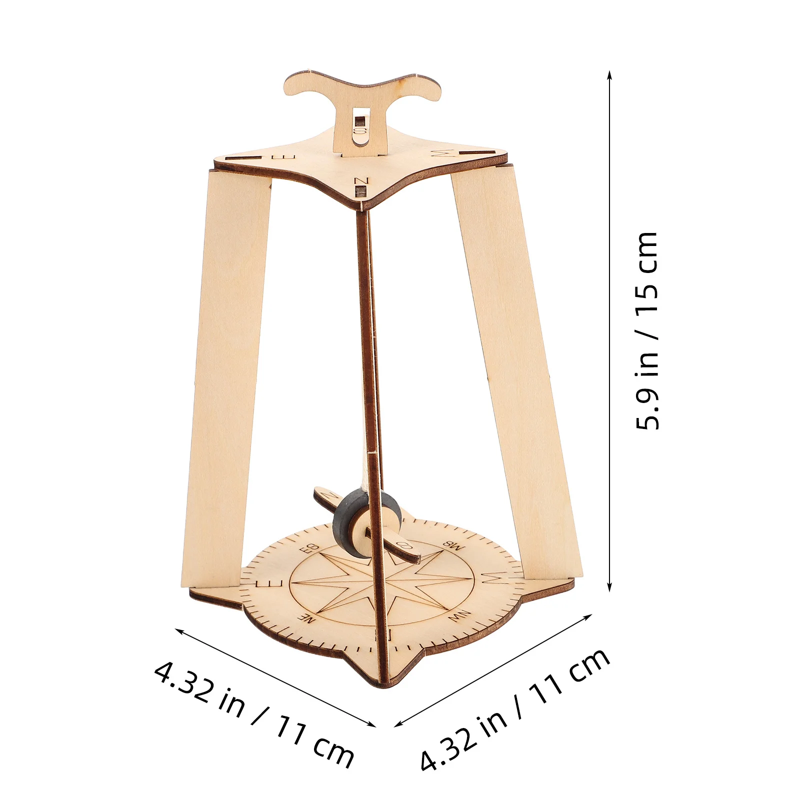 DIY Wooden Floating Compass Kit for Kids Science Experiment 3D Puzzle Building Educational Project Hands on