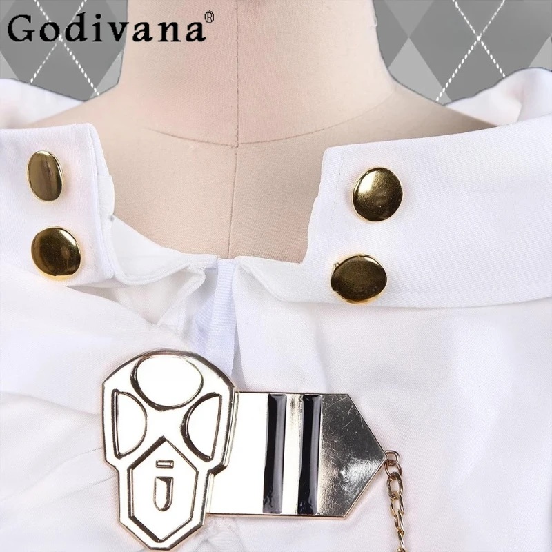 Halloween Party Unisex Cape Women Anime Seraph of The End Hyakuya Mikaela Cosplay Costume Girls Jewelry Accessory White Cape