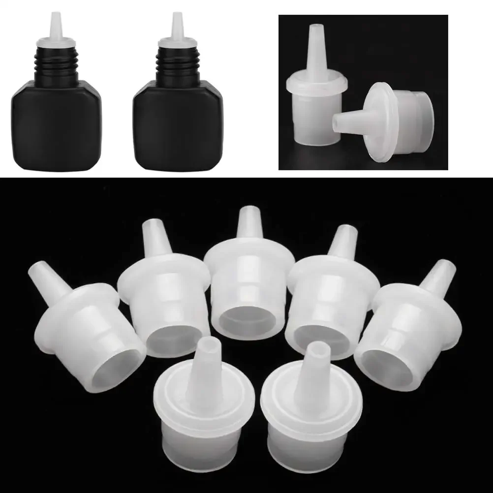 Eyelash Glue Bottle Blocking Needle adhesive glue cap plug Universal Replacement Glue Mouth Head Eyelash extension Tools