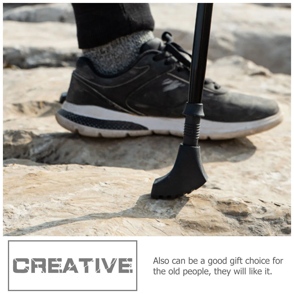 

3Pcs Trekking Pole Tip Covers Premium Rubber Anti-Skid Hiking Stick Protectors Durable Outdoor Climbing Accessories