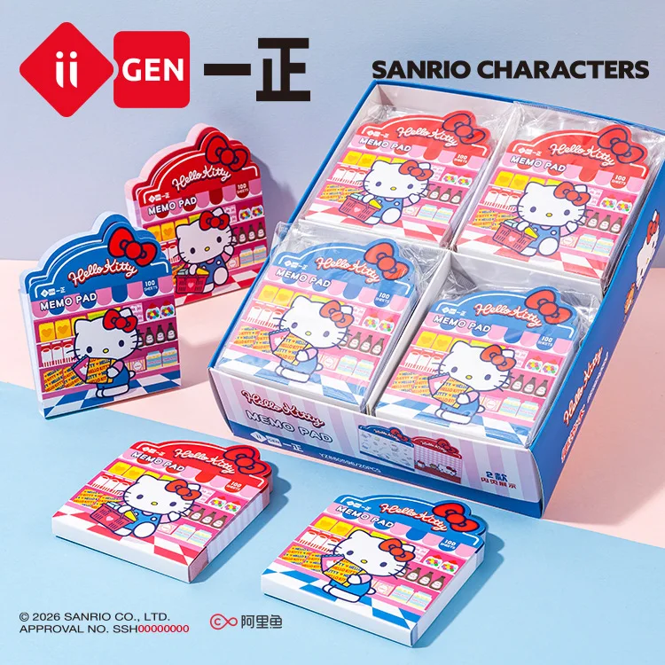 iigen-sanrio-hello-kitty-memo-pad-100-sheets-cute-tear-off-portable-sticky-notes-for-office-home-stationery-supplies
