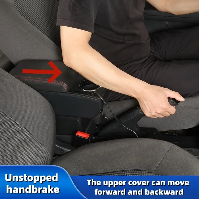 New model Car Armrest box for MAZDA 2 Armrest For MAZDA 2 Demio Central Store content Storage box with fast charging view 2