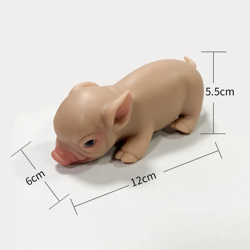 Cute Soft Silicone Reborn Doll Toy Simulation Mini Reborn Doll Naked Pig Toy Super Realistic Baby Pig Kids Play House Toys Gifts