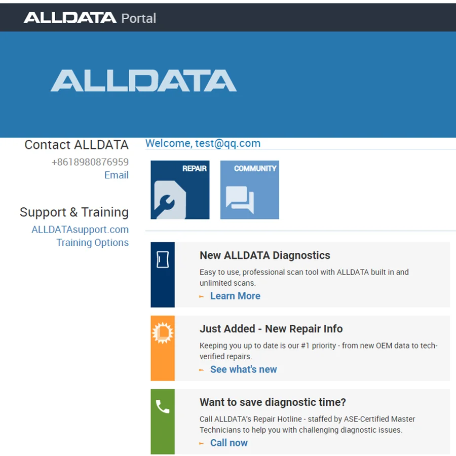 2025, Alldata Online-Konto Login Vollversion Auto Data Repair Diagram Software Auto Data Haynes Pro Support PC Webpage Android