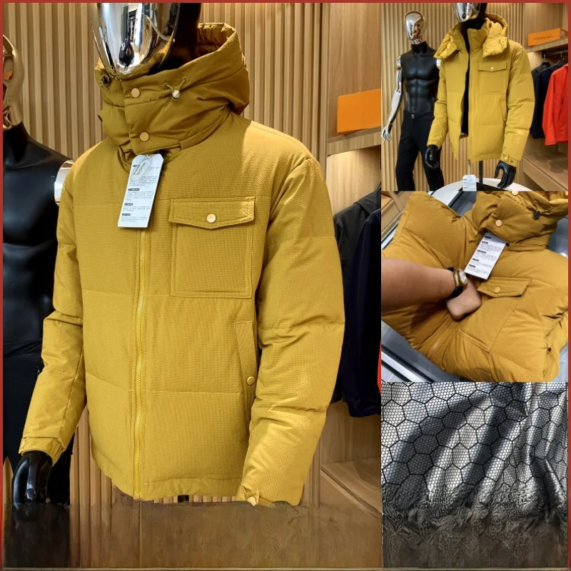 

Thiened High Puffin 90 down aphene Heating Warmth Jaet Outerwear Youth Faionable Stand Length Outerwear