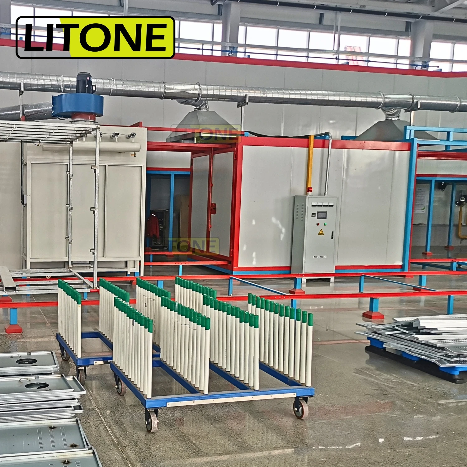 Fast Color Change Electrostatic Powder Coating Spray System Machine Recovery System
