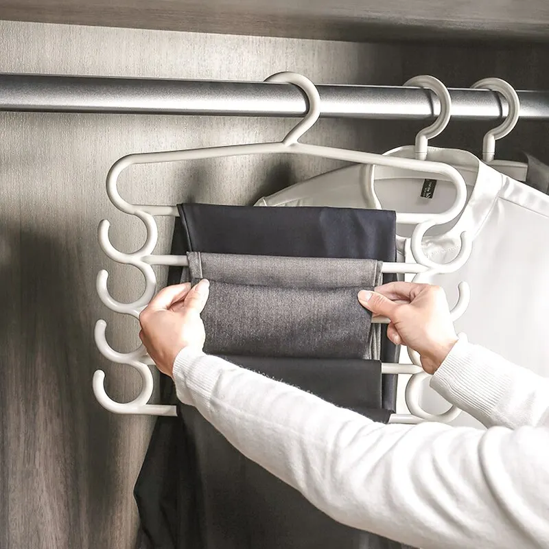 Multi-Layer Pants Rack for Closet Space Saving - 1/2/3pcs