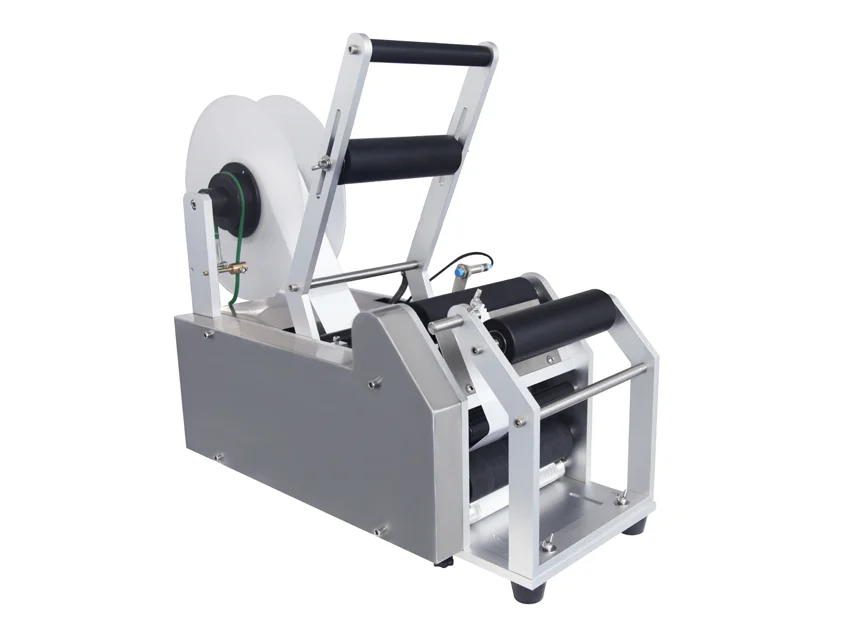 MTH-50TSemi التلقائي سطح المكتب البلاستيك الحيوانات الأليفة قارورة المياه المعدنية زجاجة الملصقات التسمية آلة قضيب للزجاجات المستديرة #6