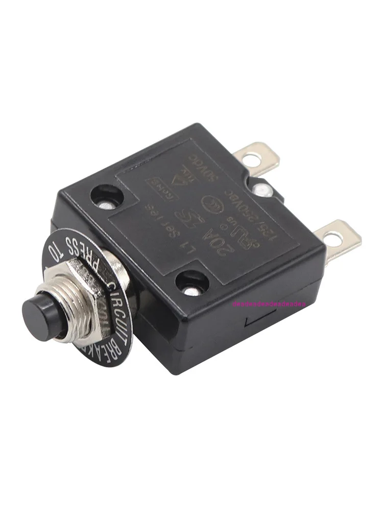 

Car Audio Insurance Manual Reset Circuit Breaker 5-30A Overload Protector Button Type Retrofit Yacht Universal