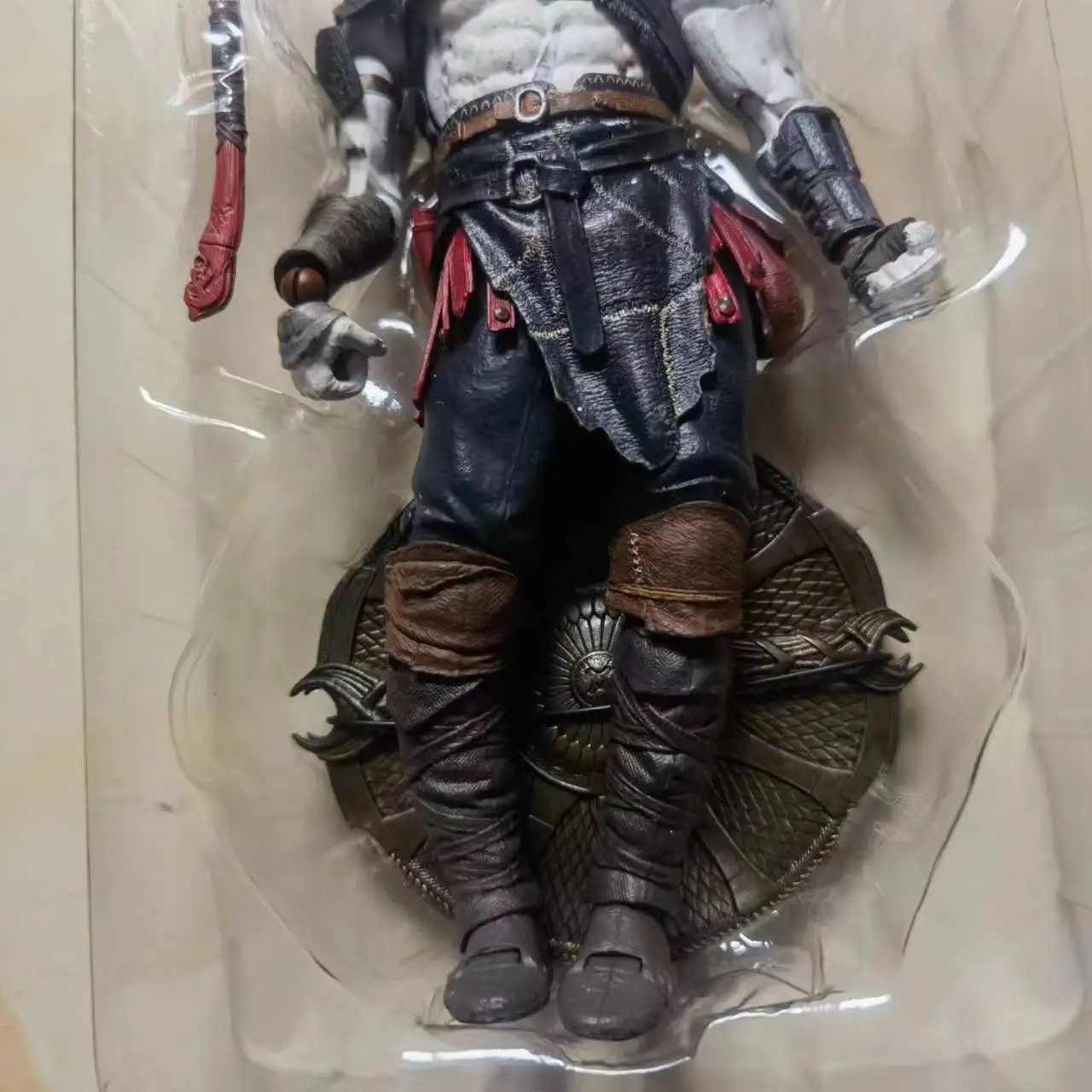 Anime God Of War Kratos Vinyl Model  Figure Christmas Gift for Children 20cm
