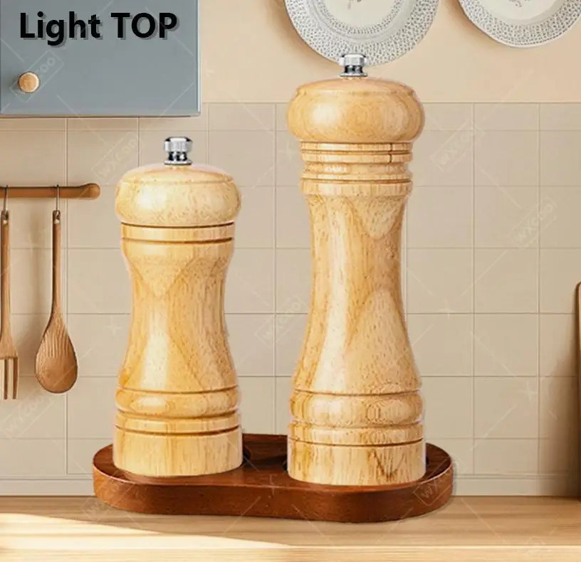 

Регулируемая шлифовальная бутылка для перца с основанием, деревянные шейкеры для соли и перца, кухонные шейкеры для приготовления барбекю, шейкеры для специй