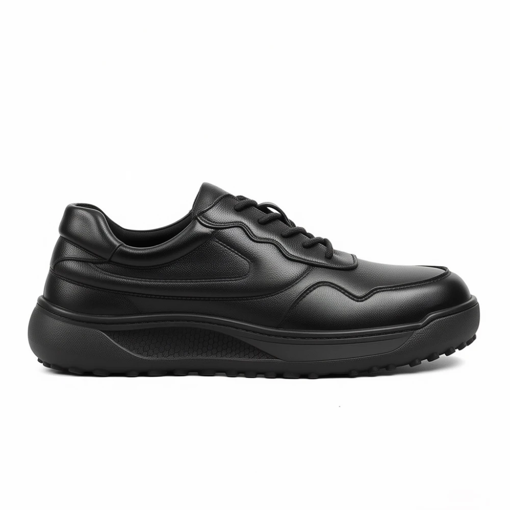 Trendy Casual Leather Shoes Men Walking Luxury Brand Designer Youth Adults Hiking Camping Flat Oxford Sneaker Sports Brown 2026