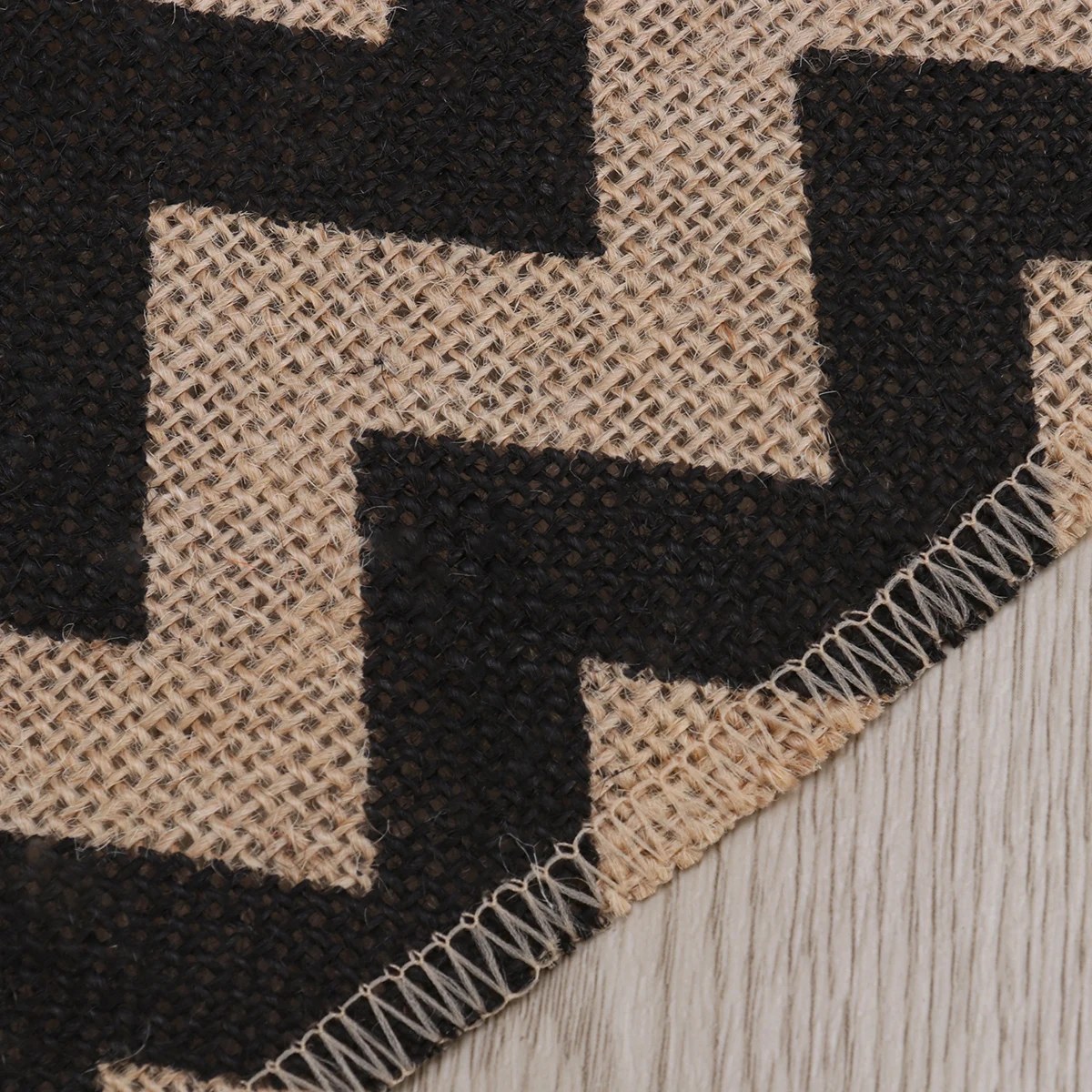 

120X30Cm Burlap Table Runner Wavy Stripes Rustic Elegance Wedding Coffee Dining Table Decoration Easy Wash Reusable