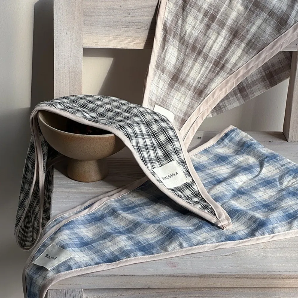 レトロ韓国子供用スカーフストライプスイートトライアングルバンダナチェック柄男の子女の子ウエストスカーフ春秋