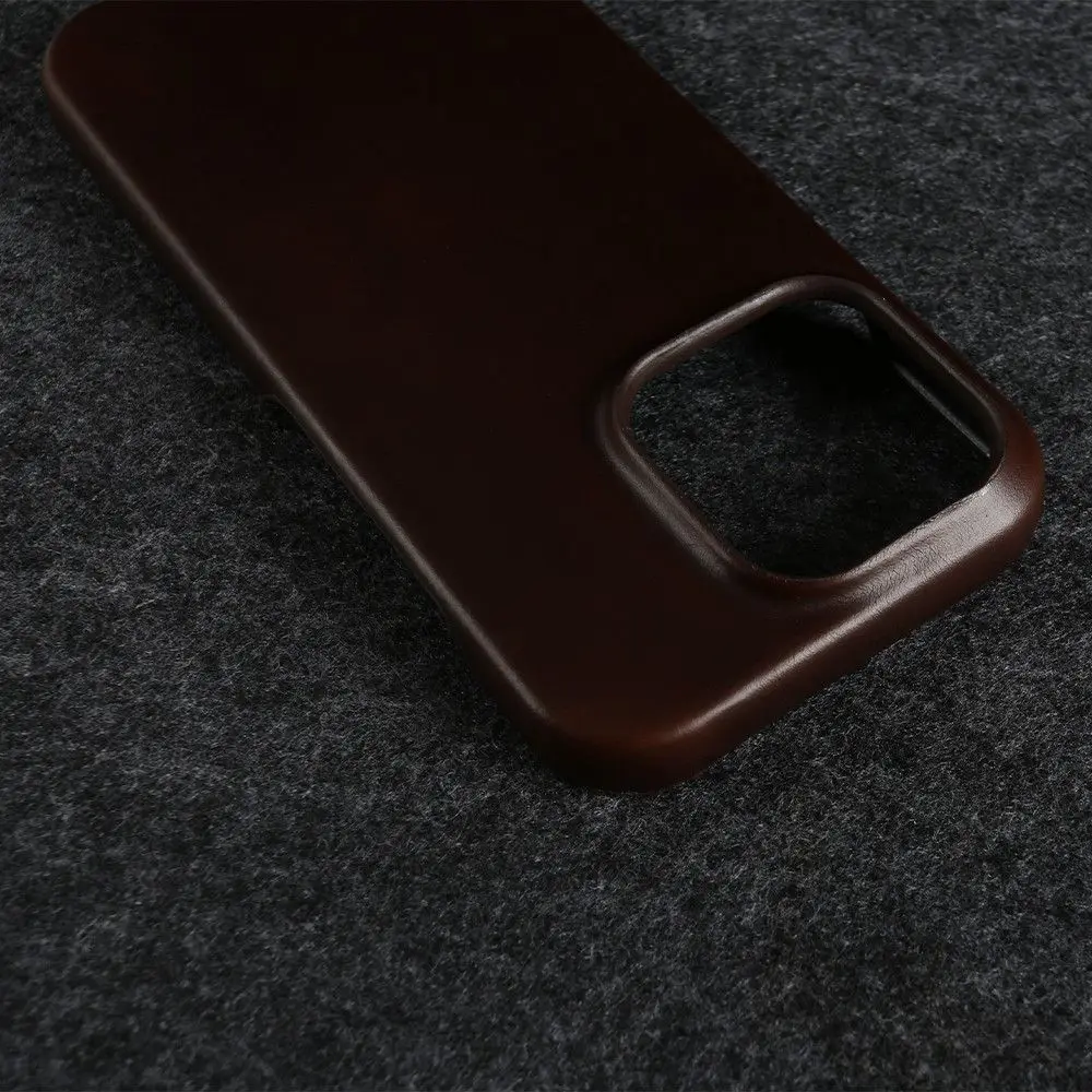 Magnetic Genuine Leather Case For iphone 16 Pro Max 15Pro 14 13 11 12Pro Wireless Charge Magnet Magsafe Cover Shockproof Coque