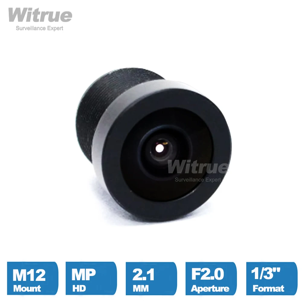 Witrue CCTV LENS 2.1MM 1/3" Formate F2.0 Przysłona 150 stopni Szeroki kąt do kamery bezpieczeństwa do nadzoru — zdjęcie 3