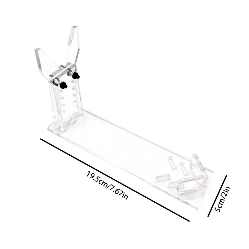 1 stücke klarer Acryl Pistolen ständer Hand feuerwaffe Display halter Stand Gun organizer Spielzeug Sammlung Display Stand für Wohnkultur