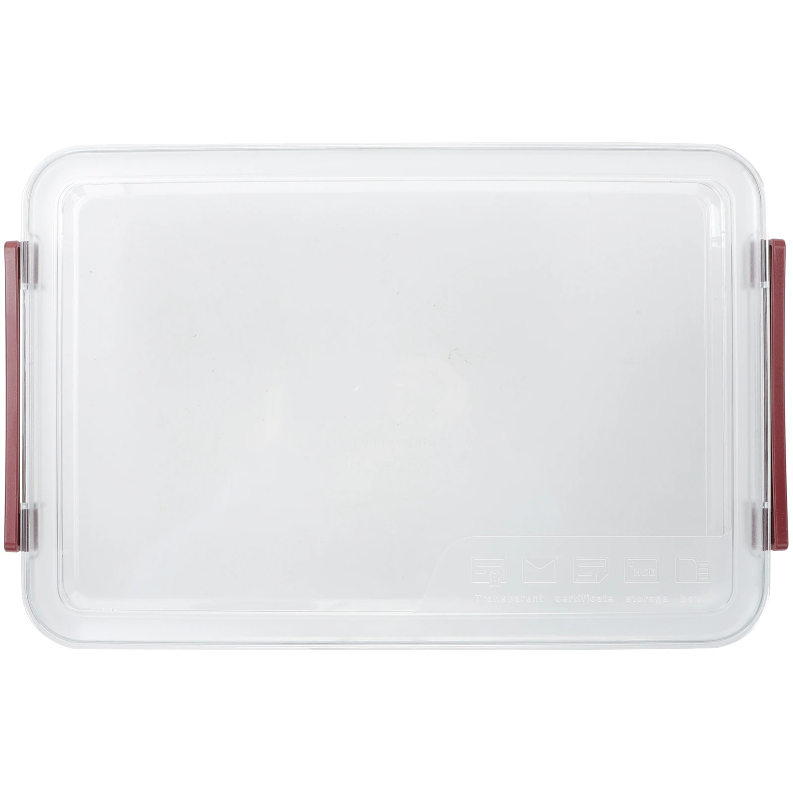 

Sturdy Desktop Office Paper Storage Box Household File Case For Study Supplies Wear-Resistant Document Holder Clear