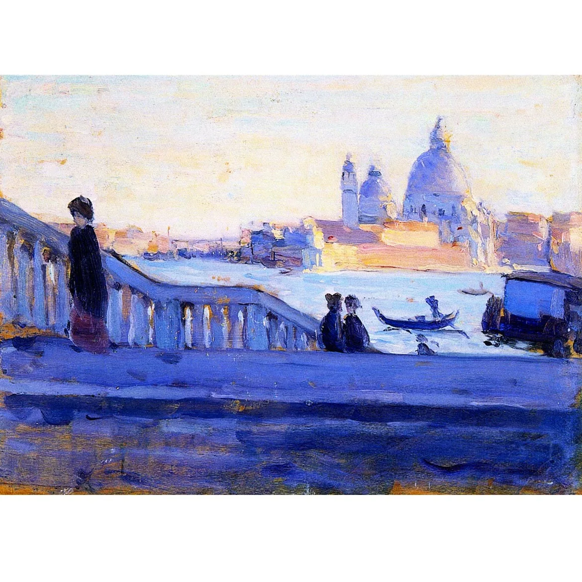 Landscape oil painting wall art Clarence Gagnon paintings reproduction La Salute from the Ponte della Paglia, Venice Room decor