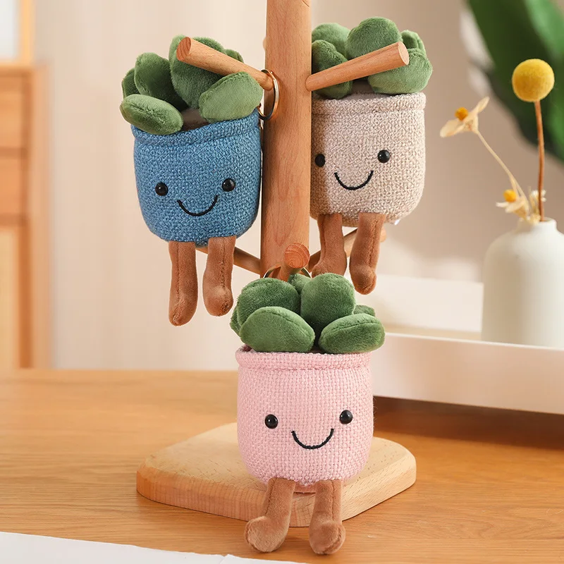 Nieuwe Aardbeientaart Knuffels Gevuld Fruit Vetplant Snack Pluche Verjaardag Sleutel Tas Hanger Party Decor Cadeau voor Kinderen Baby