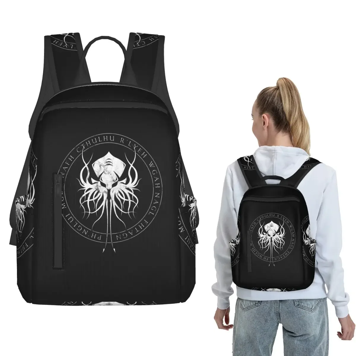 Cthulhu Monster Fantasy Ar Backpack Large Capacity Children BookBag School Bag Shoulder Bags for Men Women