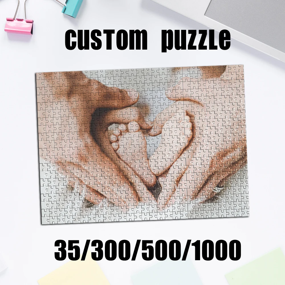 35/300/500/1000 Stück personalisiertes Familienpuzzle mit individuellem Foto. Das individuelle Puzzle wird ein einzigartiges Geschenk und Raumdekoration sein