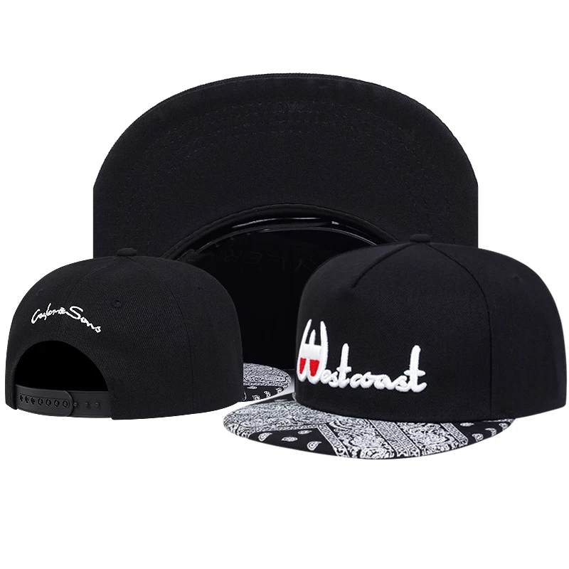 بارد الكاجو زهرة مطبوعة شقة الحواف قبعة قابل للتعديل الشارع الهيب هوب قبعة في الهواء الطلق ظلة قبعة الزخرفية قبعة للجنسين قبعة بيسبول #2