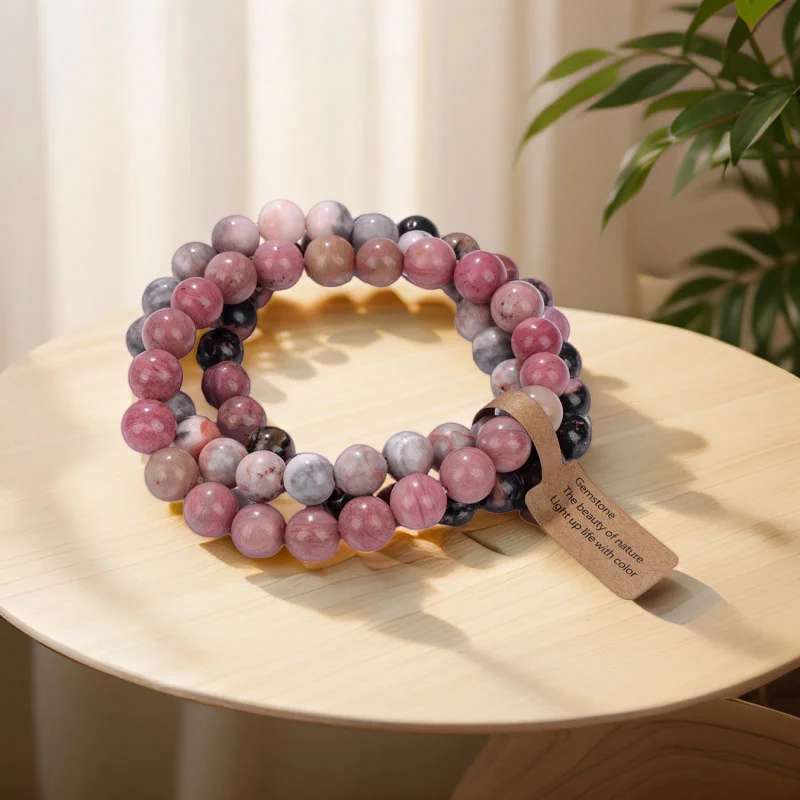 Natural Stone Beads Semi Precious Women's Bracelet Amethyst Multi Layered Combination Crystal Bracelets