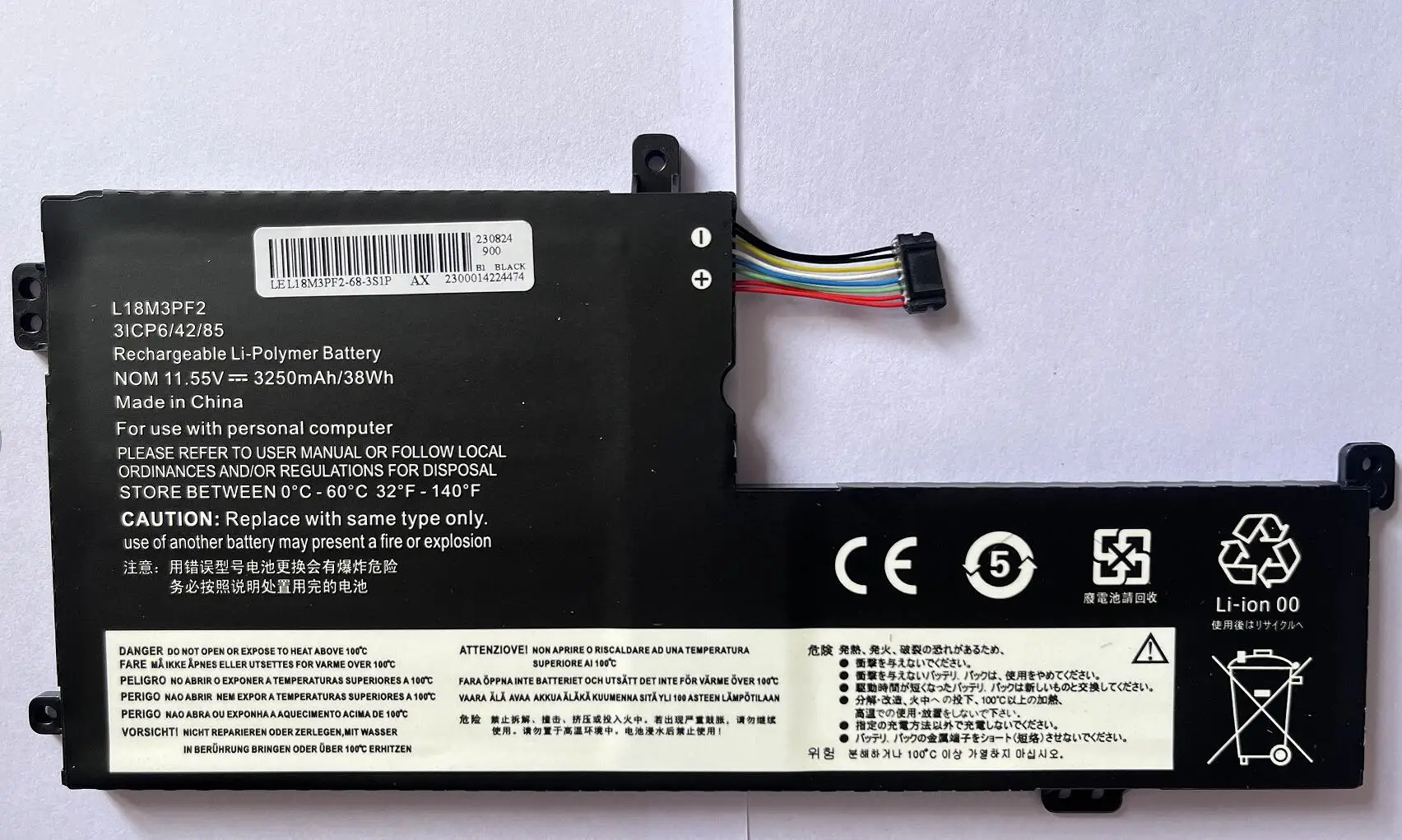 L18M3PF2 Laptop Battery For Lenovo IdeaPad L340 L340-15API L340-15IWL L18D3PF1 L18L3PF1 L18C3PF2 11.25V 36WH