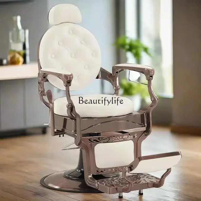 

FG17Hair chair retro high-end barber chair eyebrow trimming beauty can be adjusted