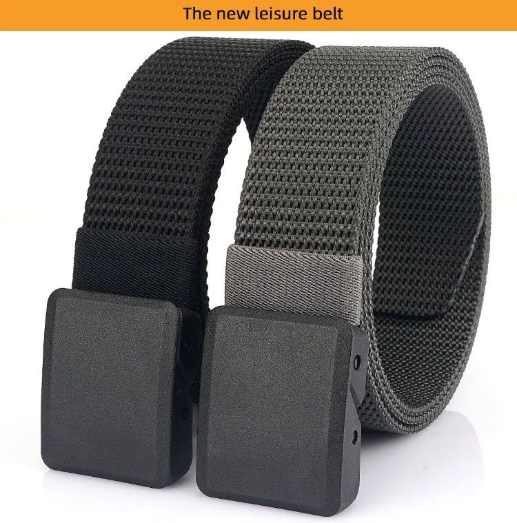High-Quality Men's Military Tactical Belt, Nylon Strap with Automatic Buckle, Multifunctional for Outdoor Hunting & Activities