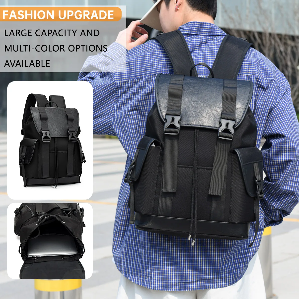 

Backpack for Men, Business Backpack, Large Capacity, Waterproof, Travel Bag, Computer Bag, Lightweight Carry-On Bag for College Students