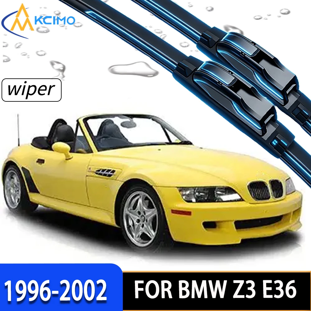 

Premium 2PCS Front Windshield Wipers for BMW Z3 E36 1996-2002, Heavy-Duty Natural Rubber, Direct Replacement